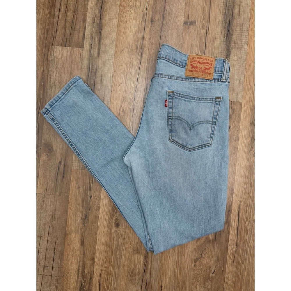 Levi's 511 Slim‎ Fit Jeans Men 32x32 Light Wash Stretch Denim Casual